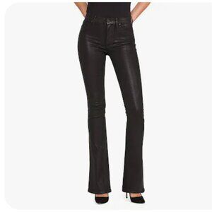 Hudson Jeans Barbara High Rise Boot cut Coated Jeans Black SIZE 29